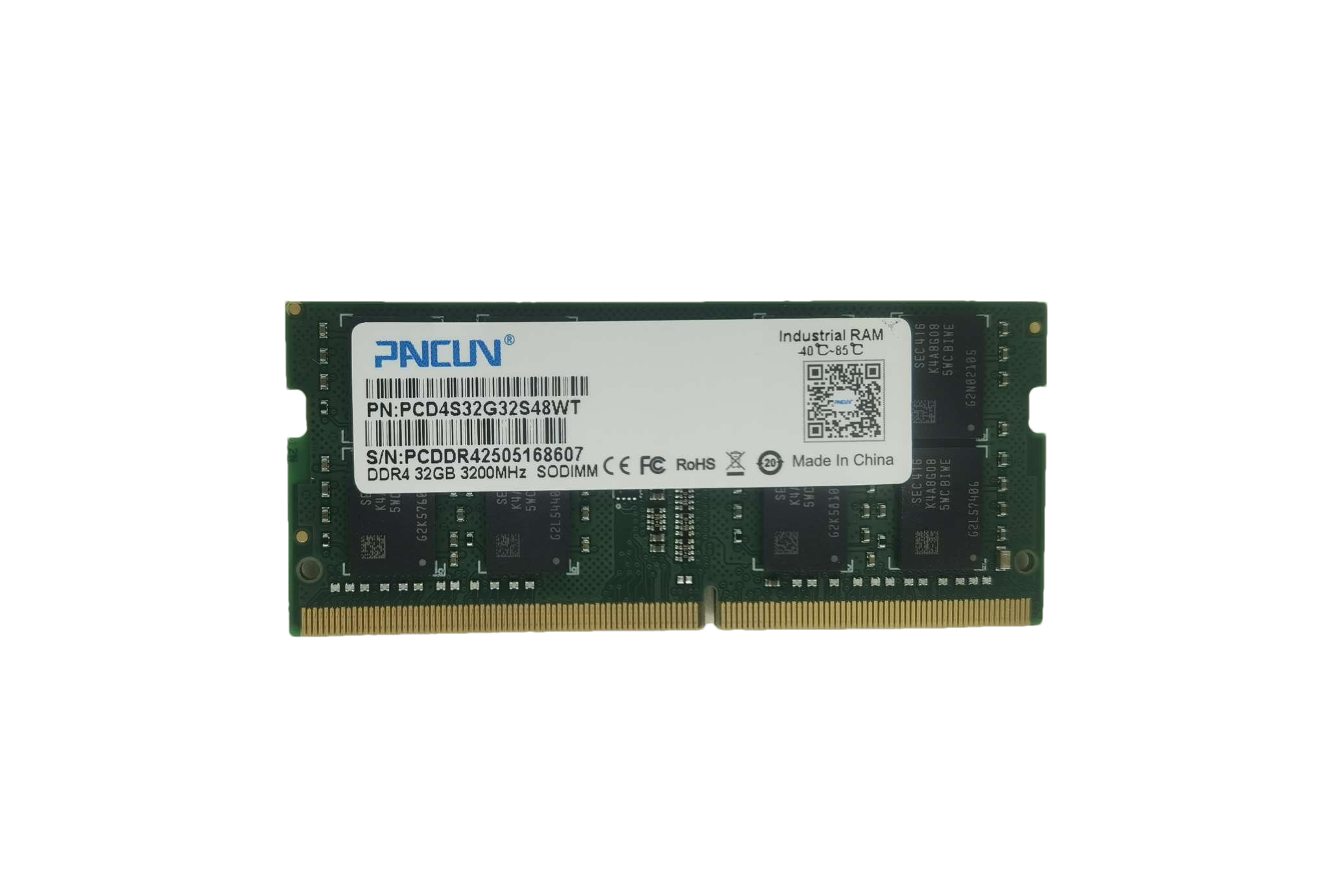 Wide temperature memory module DDR4 notebook